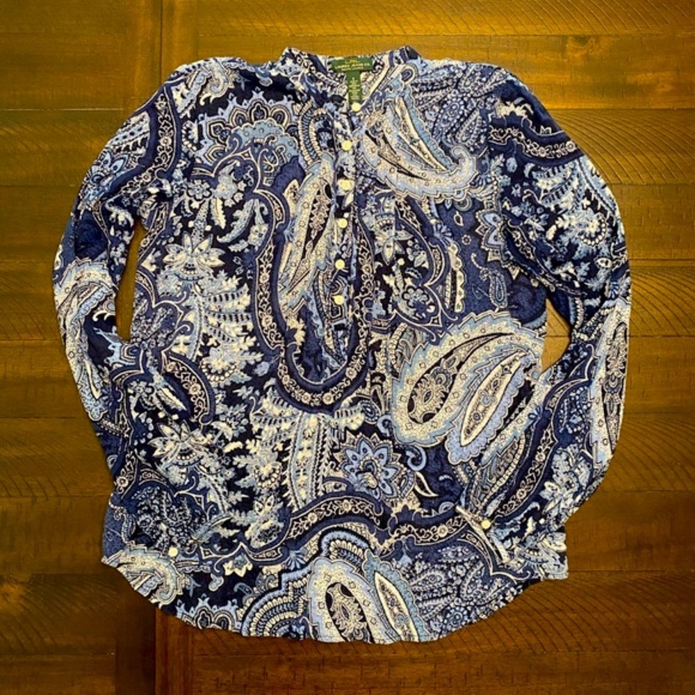 Ralph Lauren Paisley Tunic Top